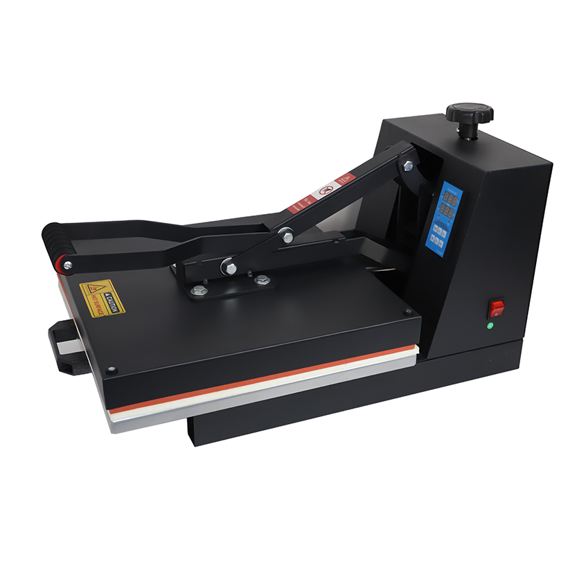 Heat Press, 15x15 inch with built-in Teflon Sheet (Clamshell Style