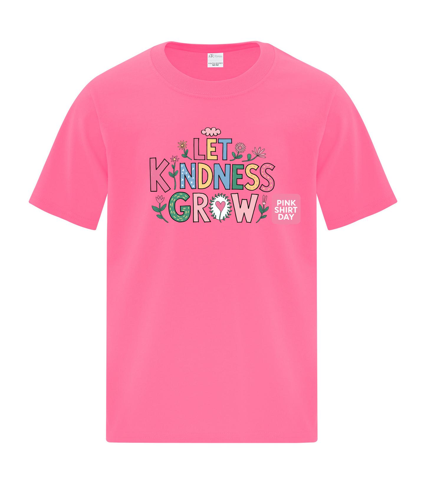 Pink Shirt Day Apparel – Support Anti-Bullying (Youth - Neon Pink)