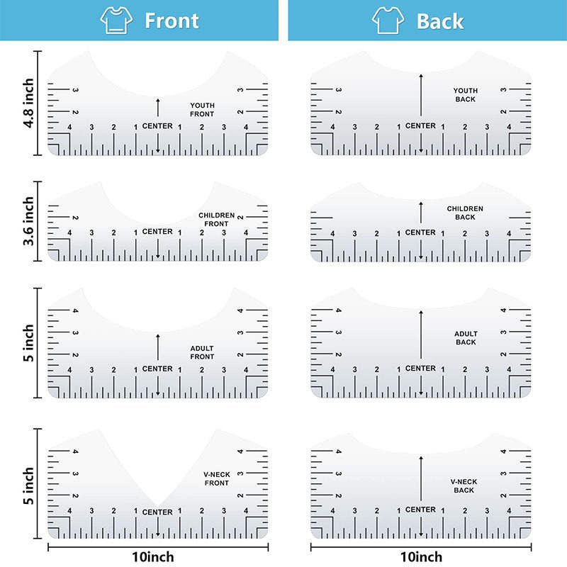 DTF Alignment Ruler Kit